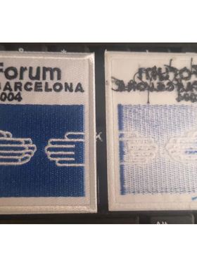 刺绣-西班牙甲组联赛2003-2004巴塞罗那论坛臂章布贴