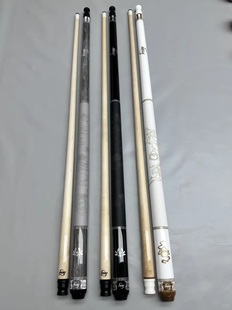 皮尔力同款极速01-03复刻一比一九球枫木大头杆中式黑八台球杆