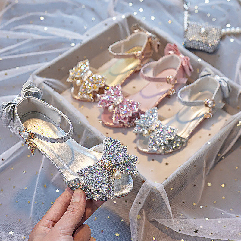 韩版甜美女童夏季凉鞋高跟蝴蝶结粉色鱼嘴舞台表演公主鞋,童鞋/婴儿鞋/亲子鞋,水晶/水钻鞋,淘宝优惠券,粉丝福利购,淘宝优惠卷