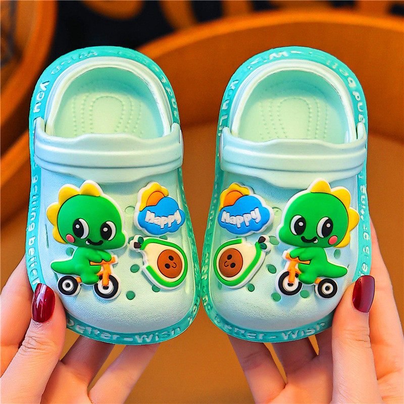 儿童夏季恐龙卡通洞洞鞋婴幼儿软底包头外穿凉拖鞋可爱,童鞋/婴儿鞋/亲子鞋,亲子鞋,淘宝优惠券,粉丝福利购,淘宝优惠卷