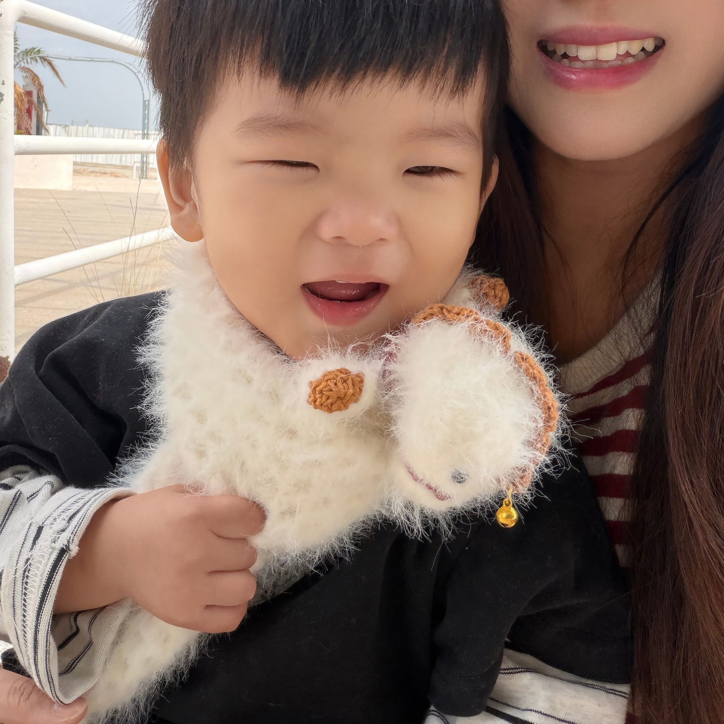 踏雪小马围巾毛线手工diy材料包