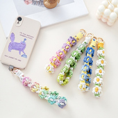 小雏菊手机挂绳diy手工编织材料包可调节长度包带解闷打发时间