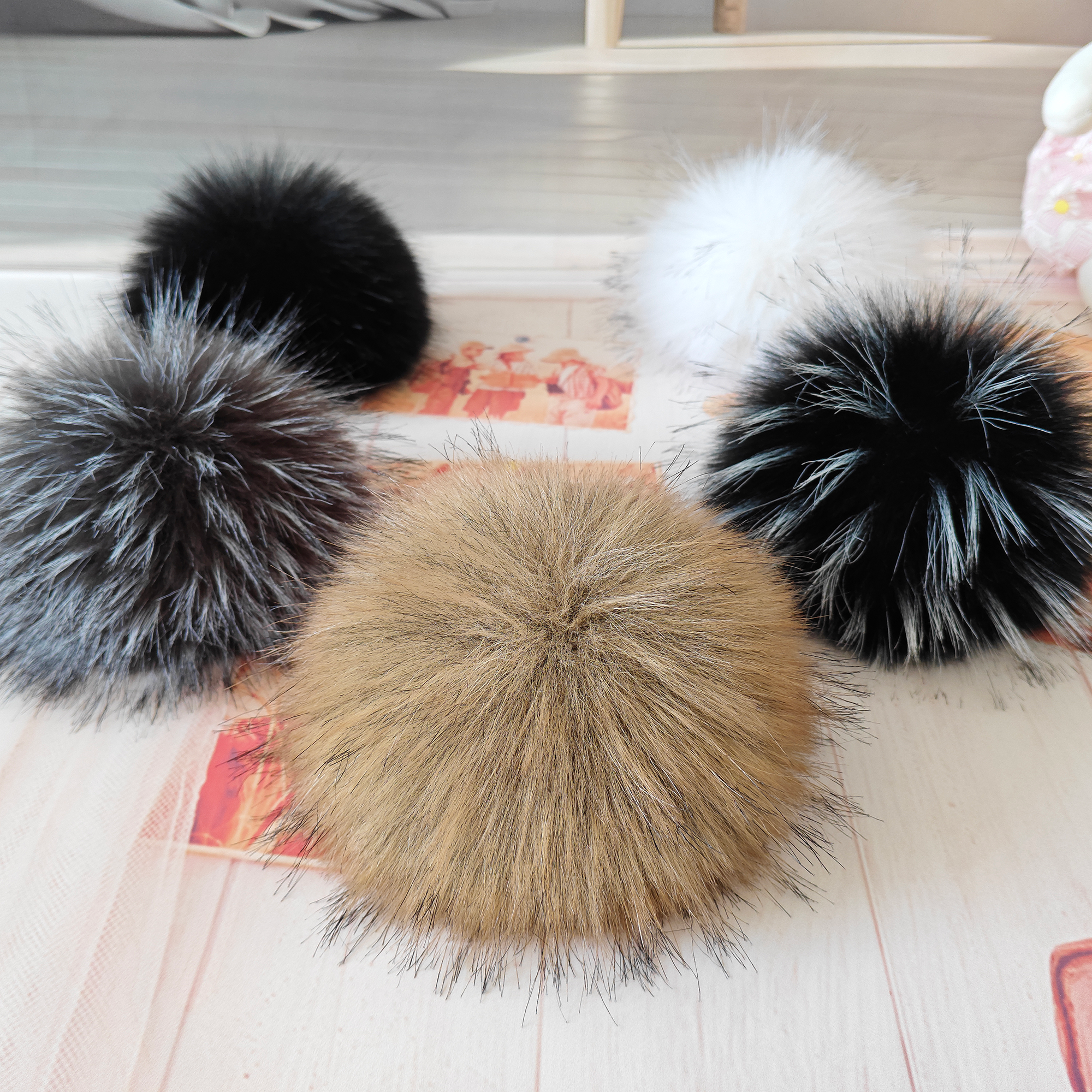帽子上的毛球装饰配件可拆卸仿狐狸貉子绒球超大帽子顶部毛绒球球,纺织面料/辅料/配套,毛球,淘宝优惠券,粉丝福利购,淘宝优惠卷
