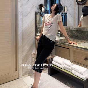 燃燃家复古风爱心图案印花休闲显瘦短袖 T恤P26SSZDX1638 短袖