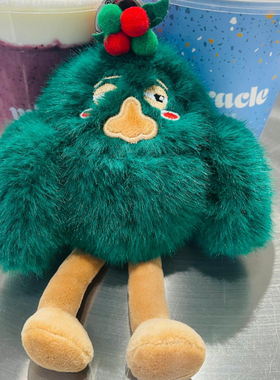 林俊杰JJ20演唱会周边同款Kiku小绿毛鸡迷你小熊胖宝娃娃公仔挂饰