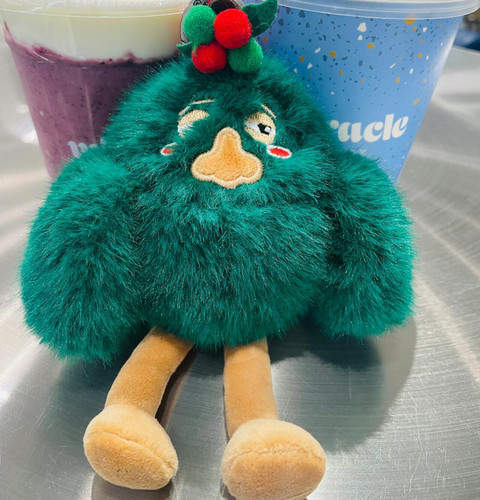 林俊杰JJ20演唱会周边同款Kiku小绿毛鸡迷你小熊胖宝娃娃公仔挂饰