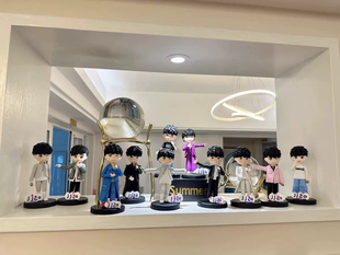 林俊杰周边潮玩同款Q版卡通泥人物手办娃娃公仔摆件盲盒全套模型