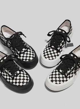 三次帆布鞋女学生韩版百搭单鞋小白鞋春秋新款ins板鞋WDSW-90038