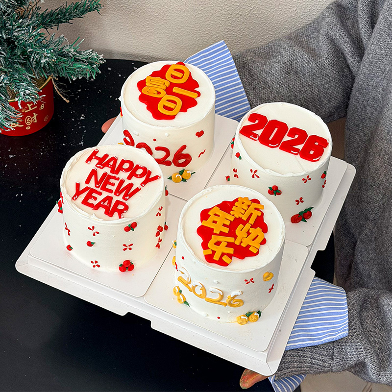 原创款！好喜欢2026新年翻糖蛋糕