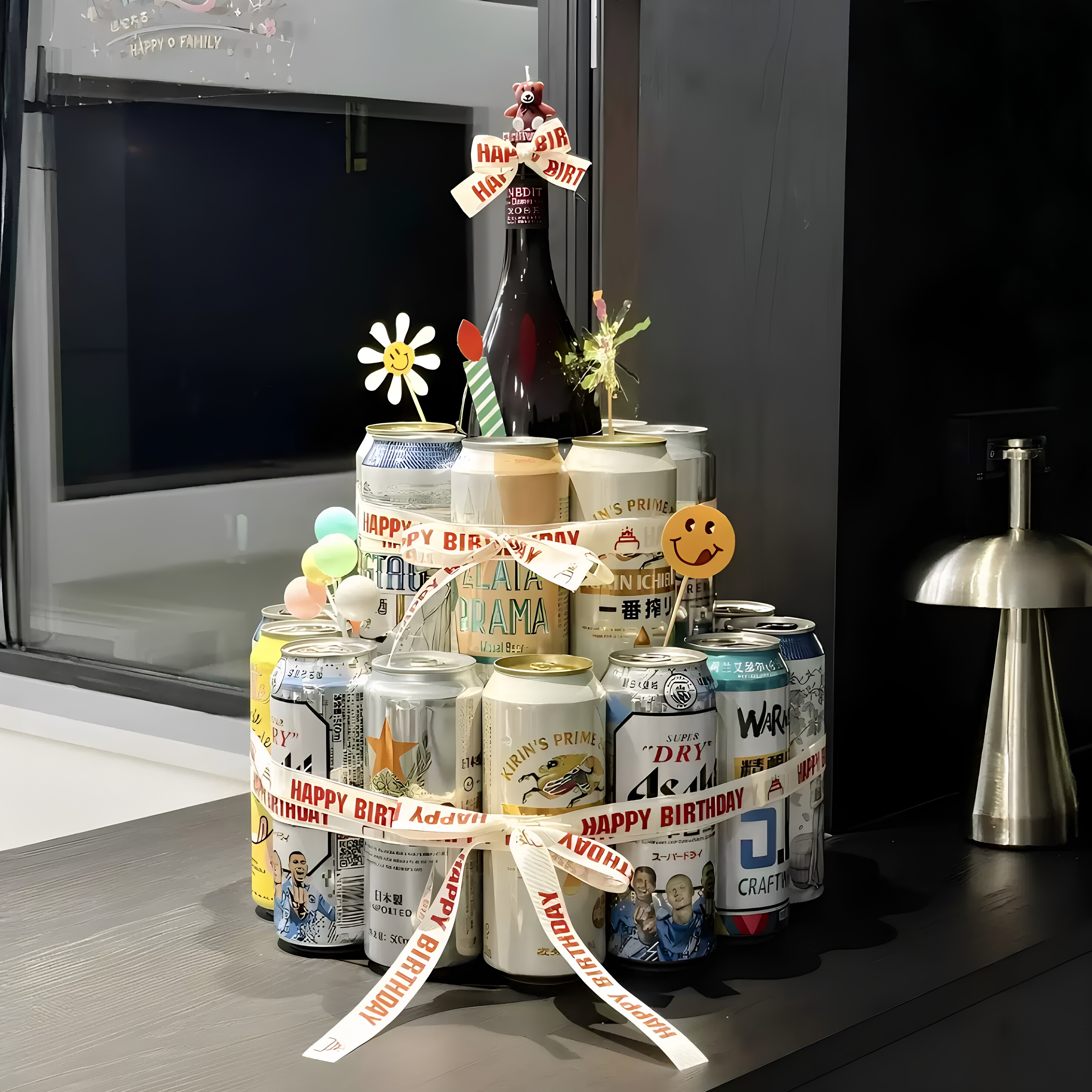 男友老公生日仪式感diy啤酒蛋糕