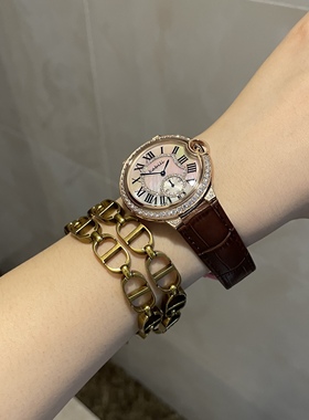 新款网红女表气质轻奢时尚ins风小众手表贝母珠宝镶钻卡家手表女