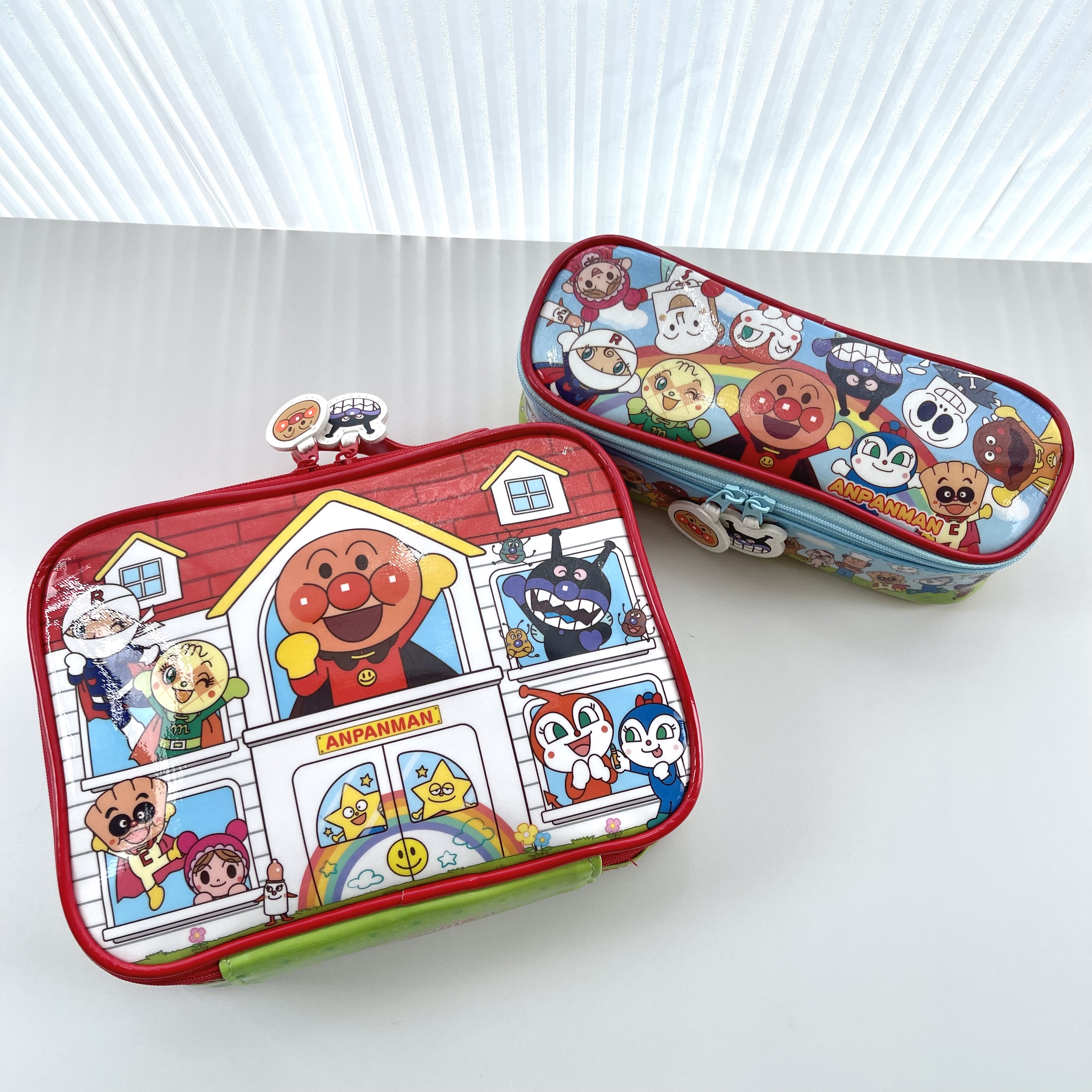 日单 面超 大容量拉链化妆包 儿童用品收纳包 卡通笔袋文具盒