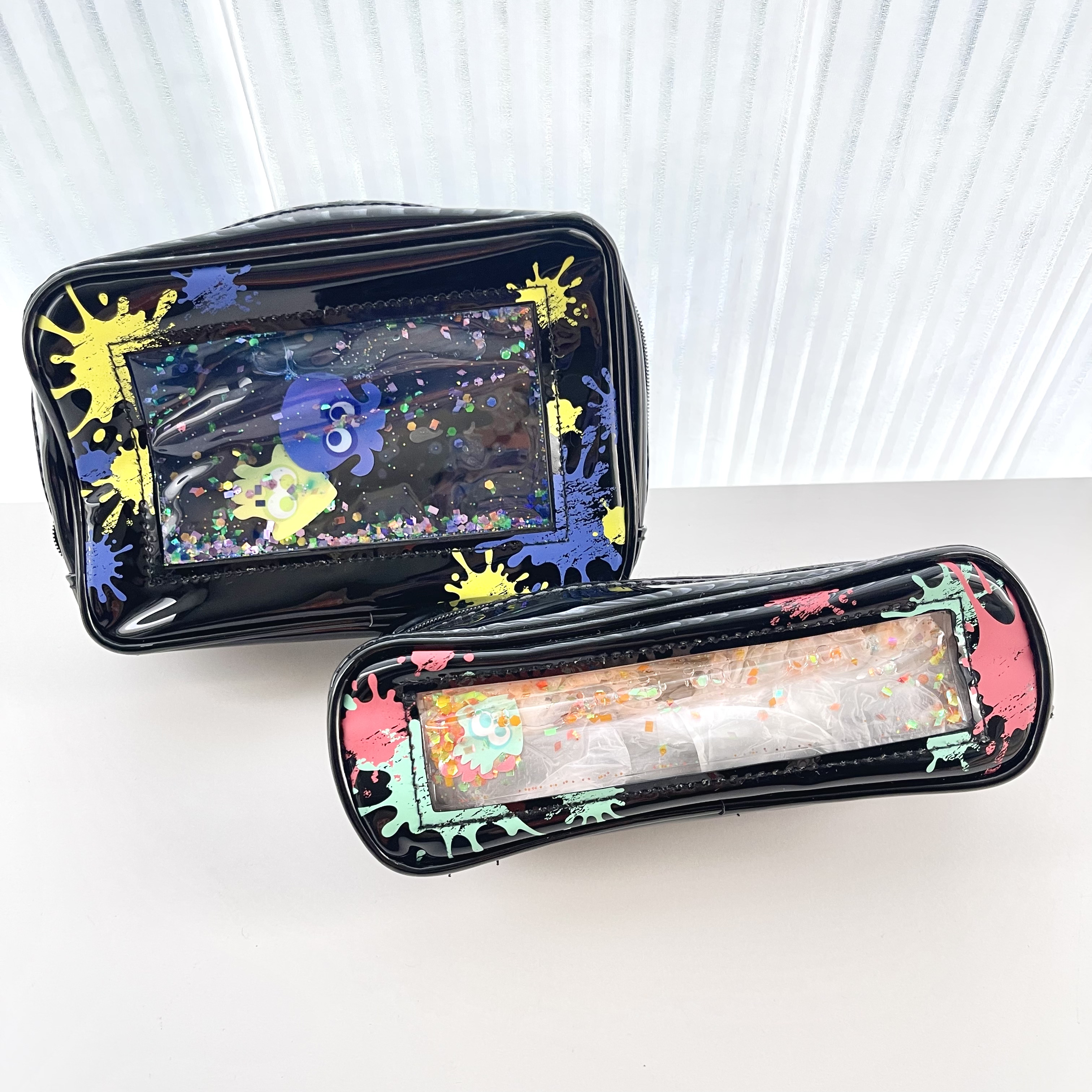 日单 Splatoon3斯普拉遁喷射战士 化妆包防水周边创意笔袋 流沙包图片