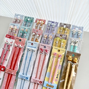 日本购 立体卡通人偶环保木筷21cm Skater三丽鸥十二生肖筷子