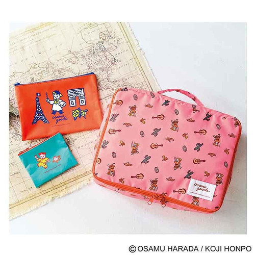 日单 原田女孩 旅行印花图案 衣物收纳包 旅行收纳包 化妆包 卡包