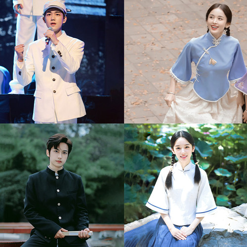 民国演出服民国中山装五四青年装