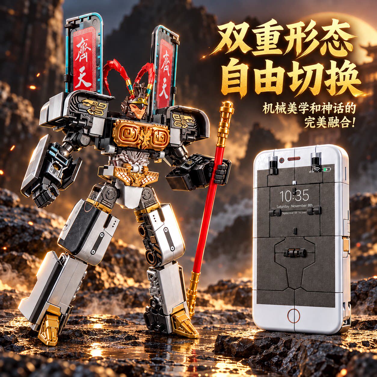 2026新款变形益智拼装机器人