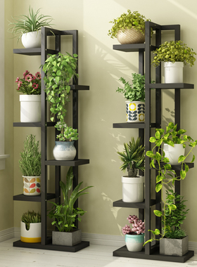 铁艺花架子多层室内特价置物架阳台客厅绿萝多肉省空间落地实木架