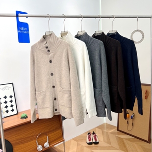 男女装针织开衫舒芙蕾长袖毛衣外套软糯上衣25新款R469467/480023