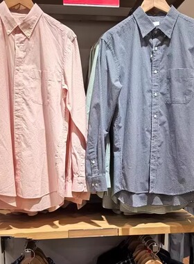 日单男装女装品质长绒棉格子衬衫长袖衬衣AL480648476015/480648