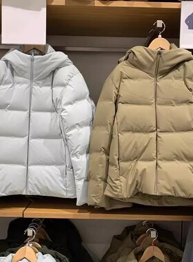 大厂单 无缝压胶600蓬松白鸭绒冬季男士户外保暖羽绒服470077