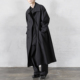 GAOSTUDIOS黑色极简特宽松风衣男长款 oversized优雅风26S早春外套