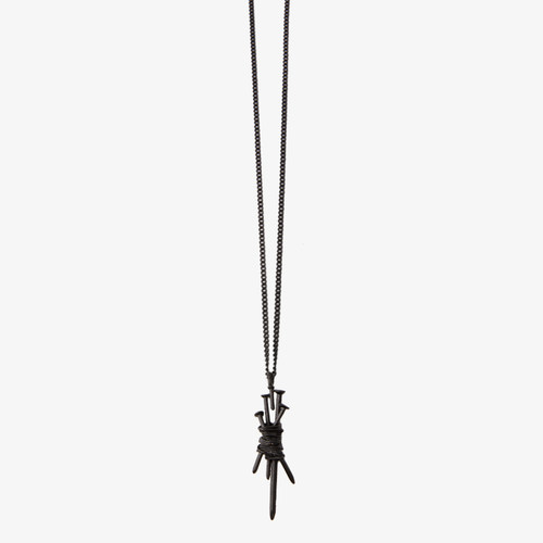 GAOSTUDIOS黑色钉子重塑情绪项链日系暗黑反叛不规则缠绕设计挂饰 - 封面