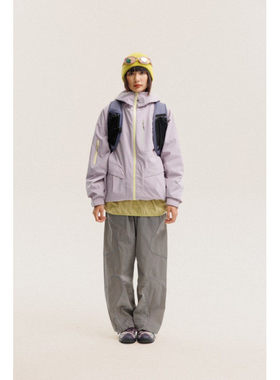 VTPS国潮情侣山系城市户外休闲轻量化三防冲锋衣男女撞色拉链外套