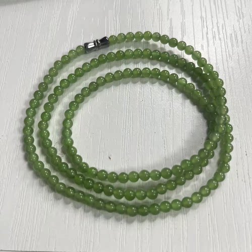 【luna与胖弟】LF-ZB1121-11 苹果绿小米珠项链 多样性发其一