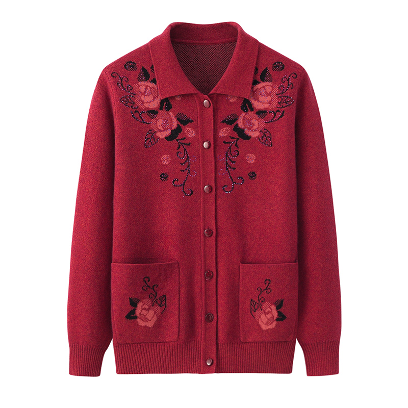 羊绒衫纽扣中老年时尚