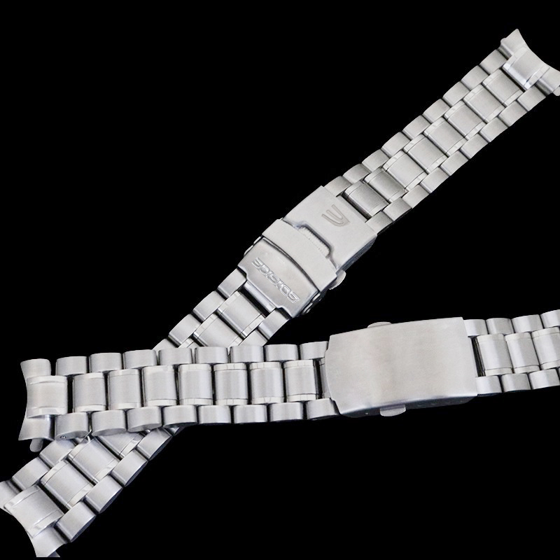 适配卡西欧手表钢带OCW-T600实心不锈钢表带手表链配件