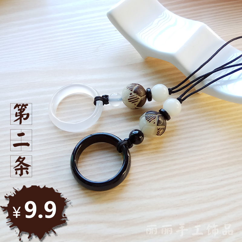 编织中国风手机挂绳短男吊坠挂饰