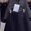 高腰a字休闲亮片闪闪小个子靴裤 外穿2025春秋新款 女冬季 毛呢短裤