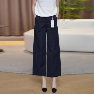 高腰显九分阔腿裤 百搭超好看高级直筒西装 2025新款 女夏薄款 子 裤