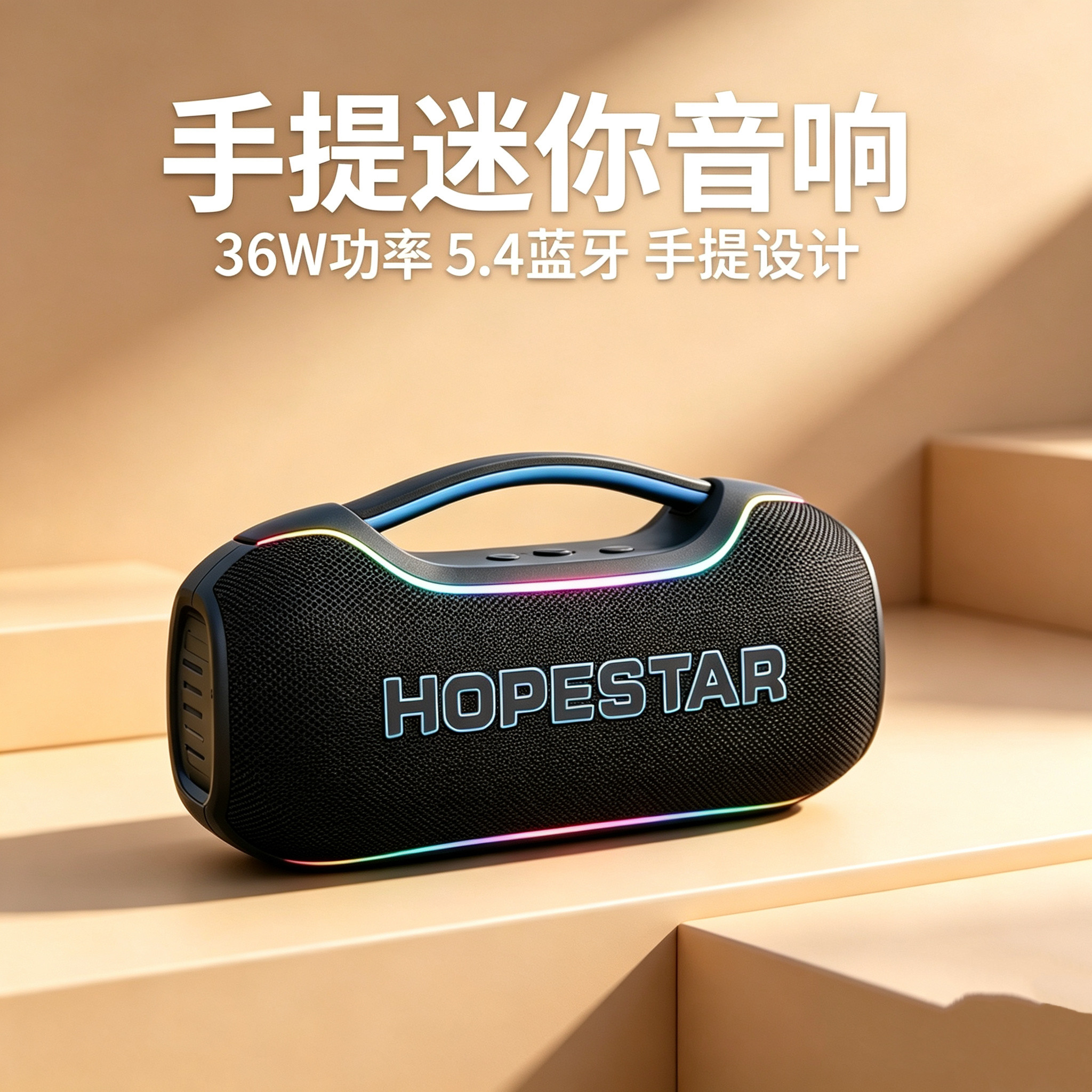 HOPESTAR A80mini手提便携式无线蓝牙音箱36W音响迷你防水设计