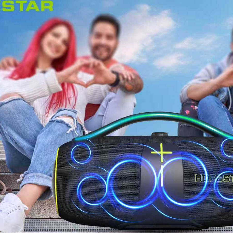 HOPESTAR A85 400W无线蓝牙音箱便携式户外防水炫彩灯光重低音炮