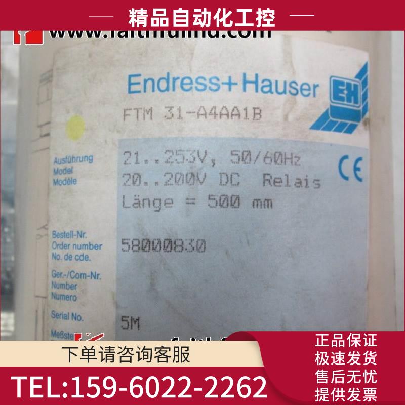 E+H FTM31-A4AA1B 恩德斯豪斯音叉式物位计 FTM 31【议价】