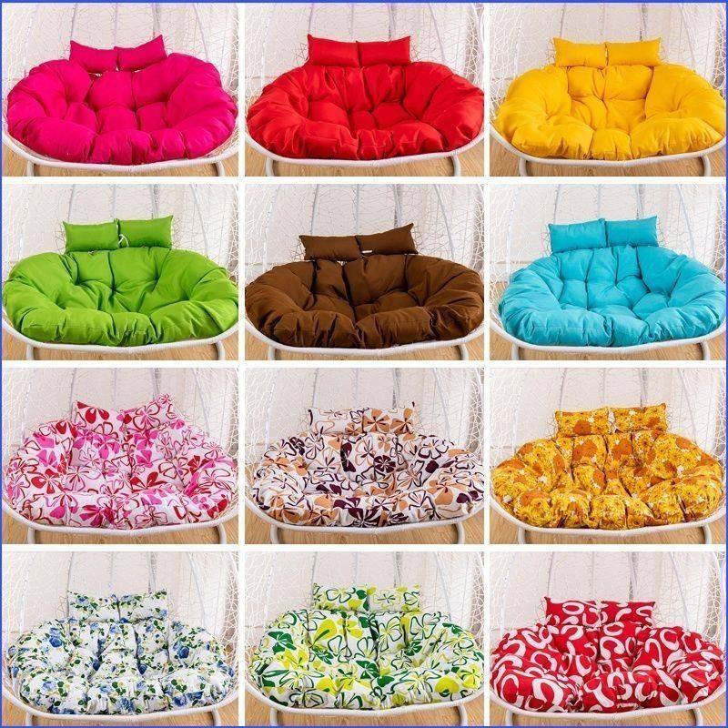 吊篮坐垫秋千鸟巢坐垫单人双人藤椅吊床换洗布套沙发垫吊椅可拆洗