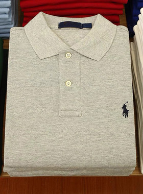 夏季r系刺绣翻领宽松男Polo衫