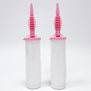 新款大号粉白色手推气球打气筒 多功能双向出气圆球长条充气工具