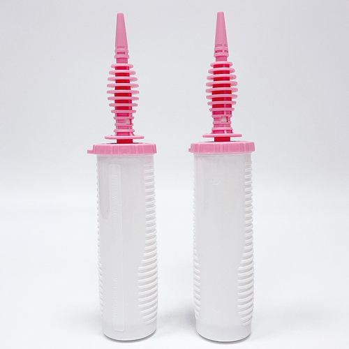 大号粉白色手推气球打气筒