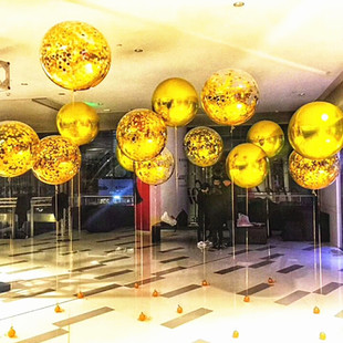 气球填充物波波气球圆点纸片 36寸透明气球亮片爆破球纸气球亮片