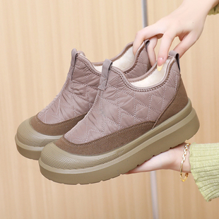 加绒加厚雪地靴防滑防寒一脚蹬棉鞋 老北京棉鞋 2025冬季 踏月族新款