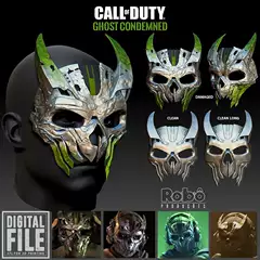 Ghost Mask Simon Riley Mask Call of Duty 3D Printing Model Stl Data File