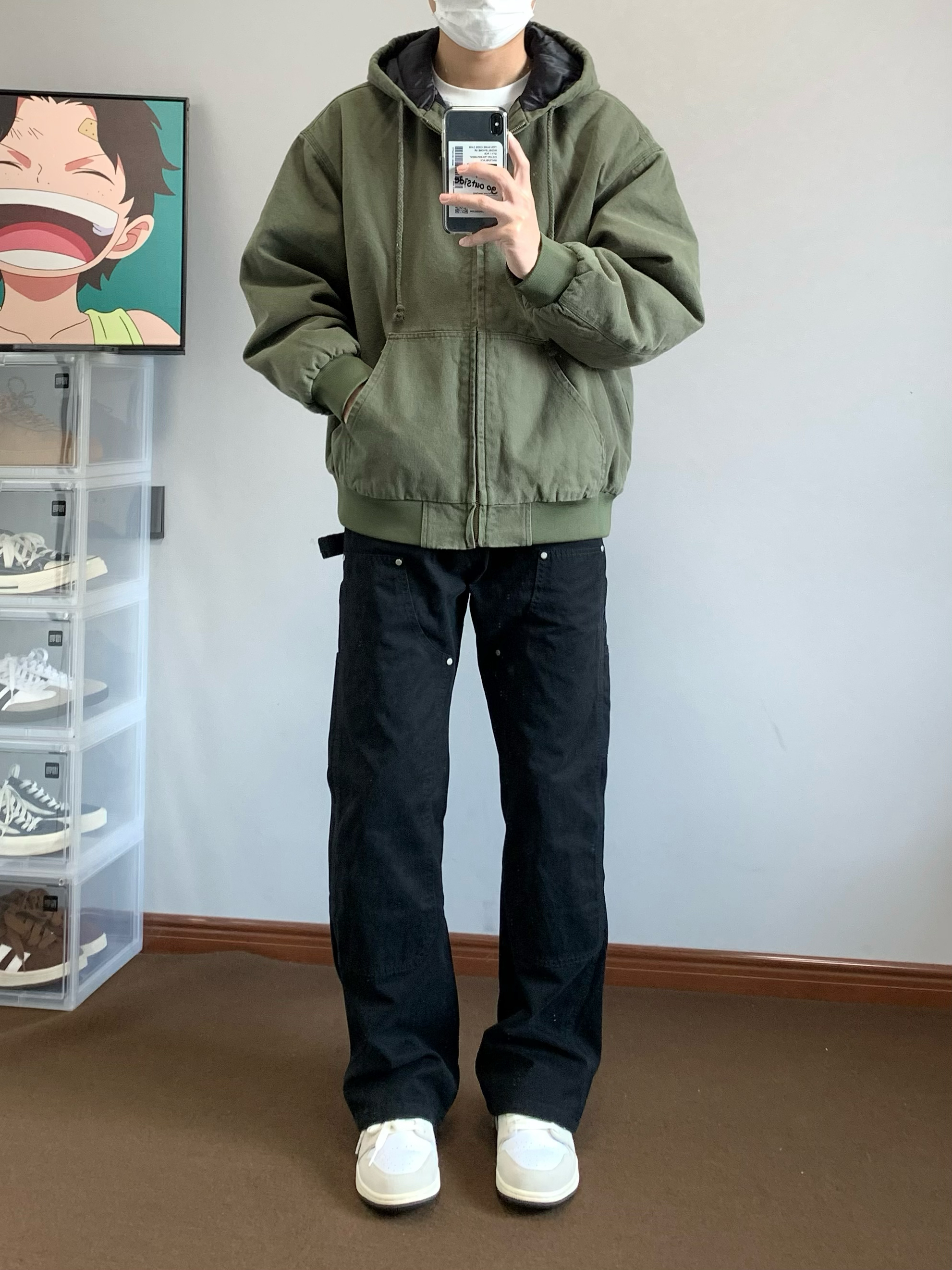 美式复古B01版型伐木裤男长裤