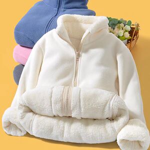 校服神器秋冬青少年初高中生抓绒摇粒绒保暖内胆男女童羊羔绒外套