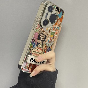 a33网红a35女a51潮牌a54 复古小矮人适用三星s25ultra手机壳s23fe a16防摔a23新款 高级感a05s全包a14 a73 s24