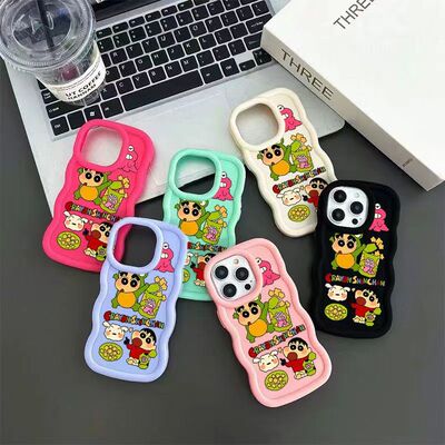 三星s24+手机壳马卡龙蜡笔小新