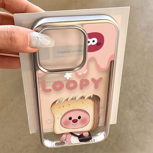 可爱卡通海狸适用三星a73手机壳a55/a52s新款a50女款a31简约a25小众a14/a02高级感s24ultra男s23+女s21fe银框