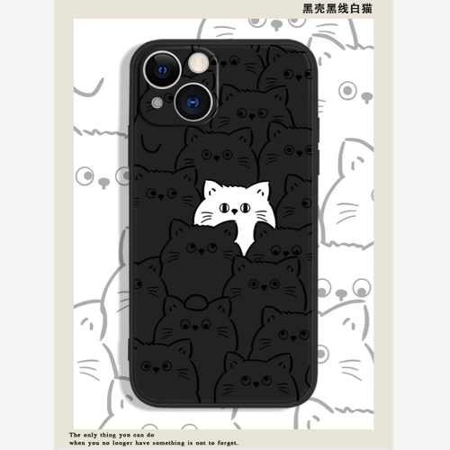 三星note20ultra手机壳黑色猫咪